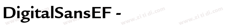 DigitalSansEF 字体转换